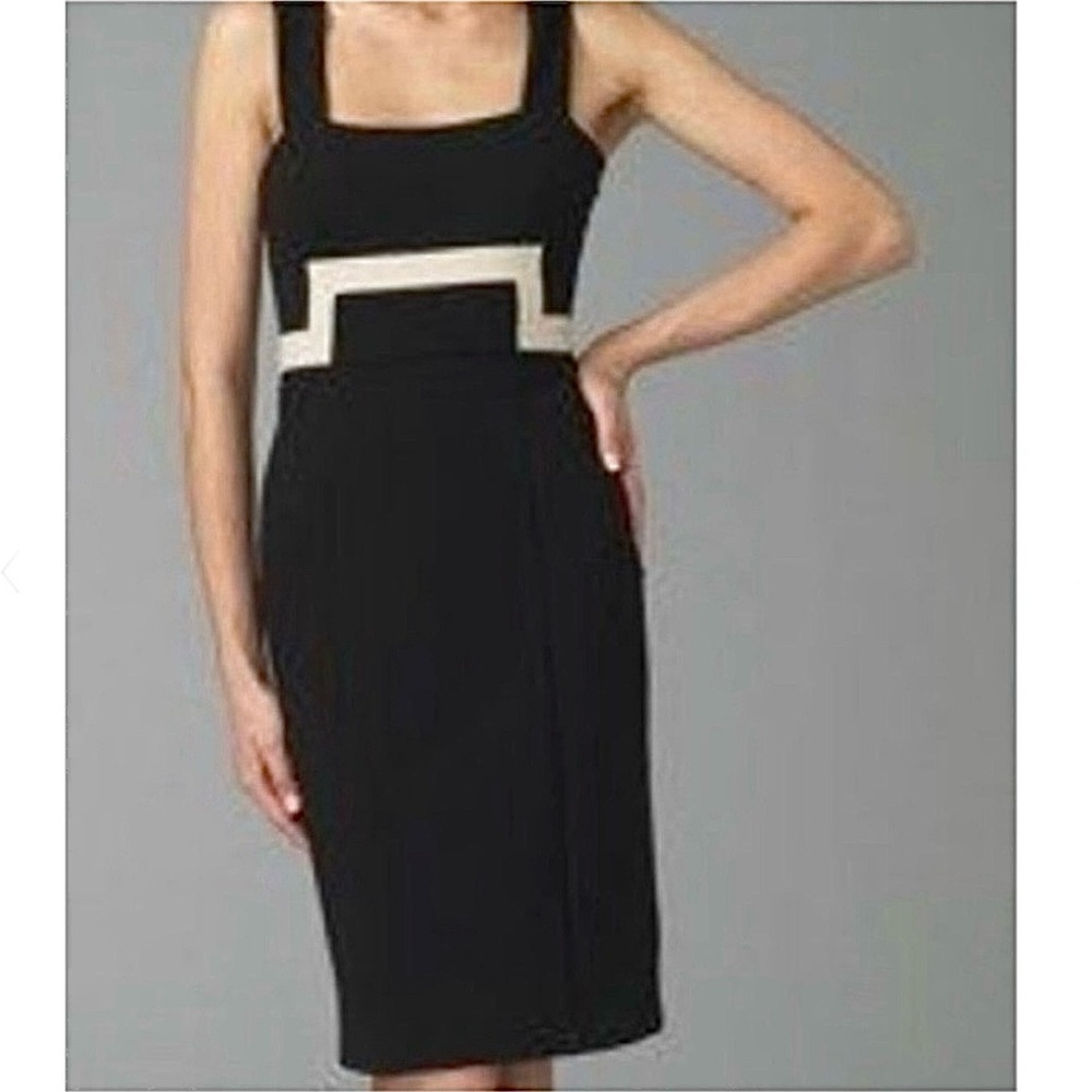 DVF Diane Von Furstenberg Black Knit Sleeveless Midi Dress 6